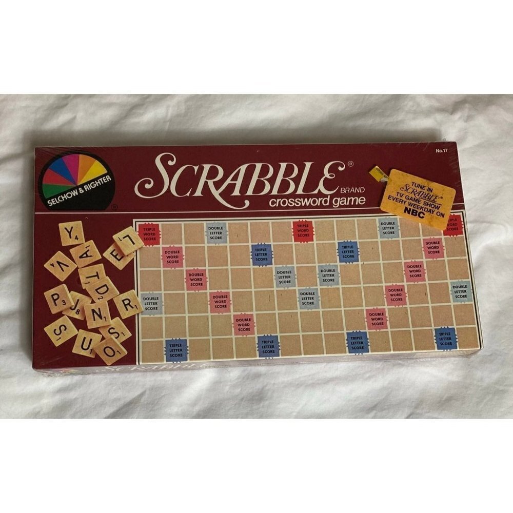 Vintage Scrabble Crossword Game‎ 1983 Selchow & Righter No 17 New Sealed